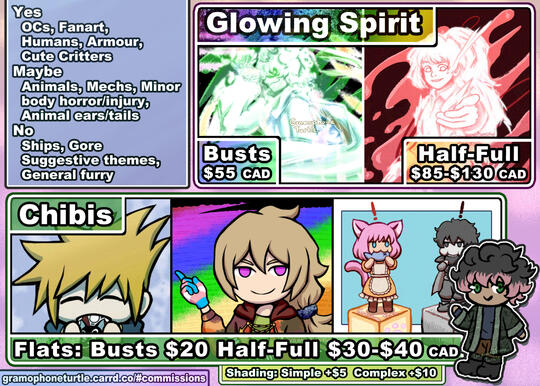 Page 2 - Yes/Maybe/No, Glowing Spirit, Chibis